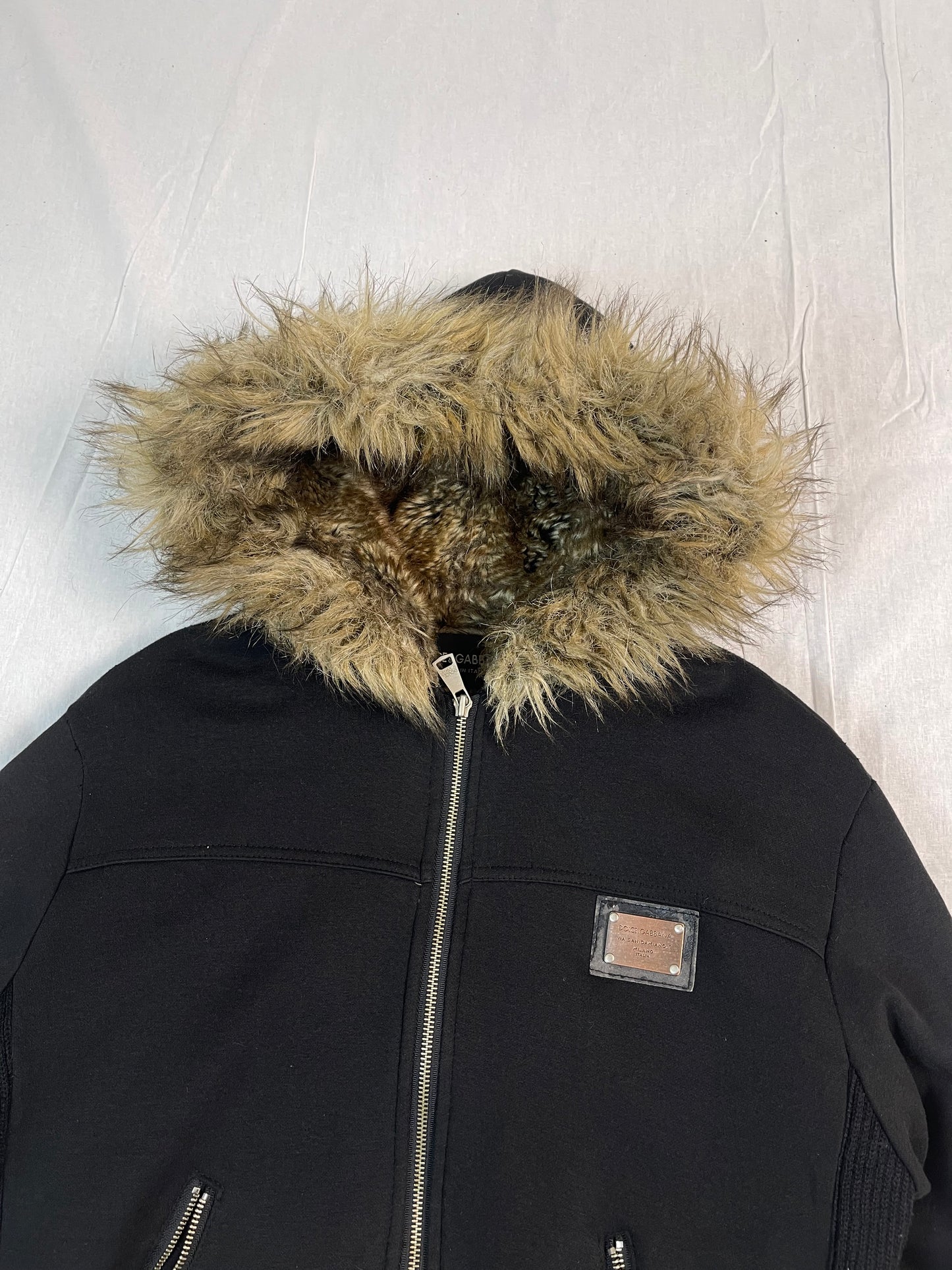 Dolce Gabbana fur Hoodie Jacket (S-M)