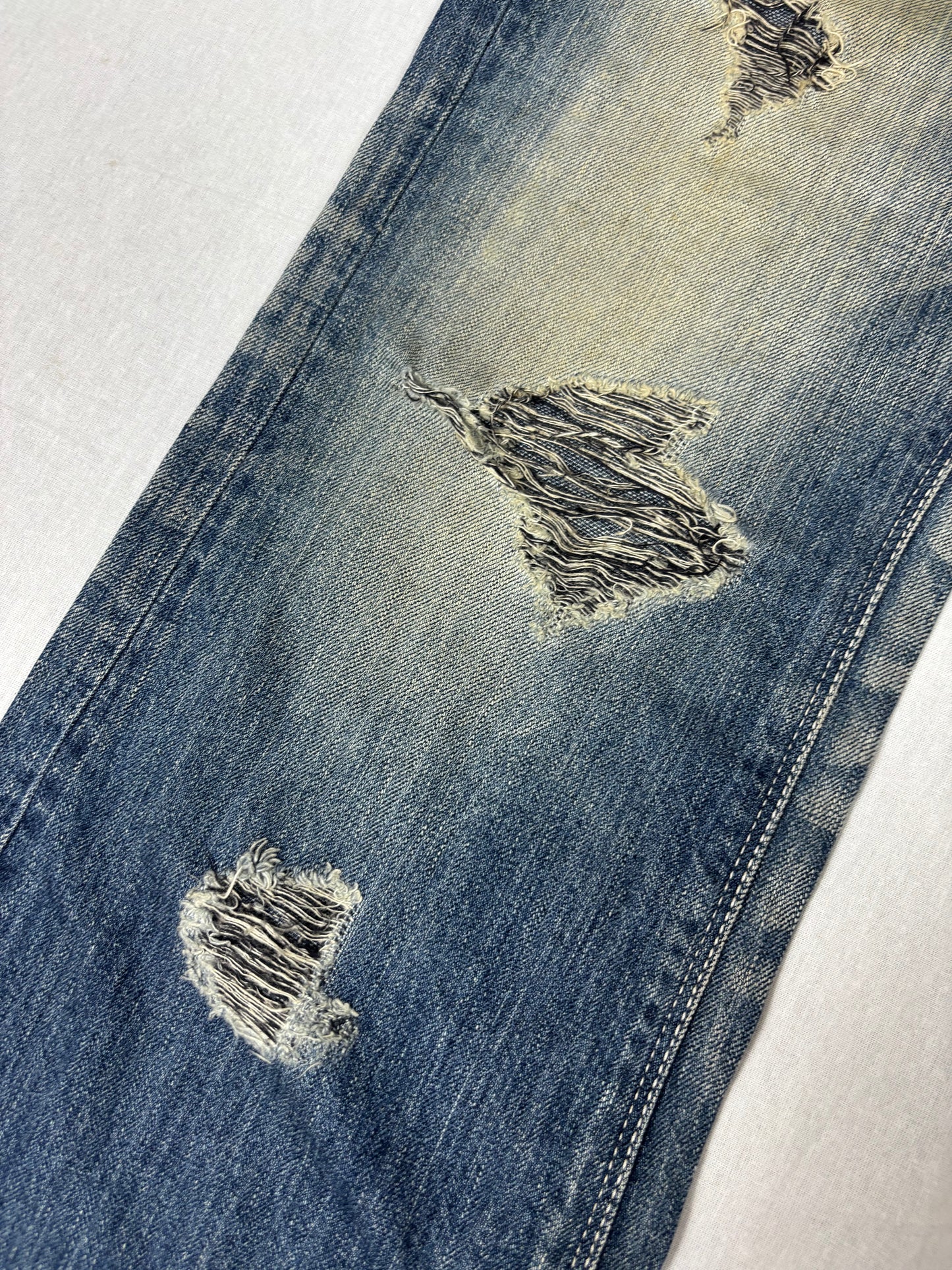 Murder license distressed flared Jeans (w34)