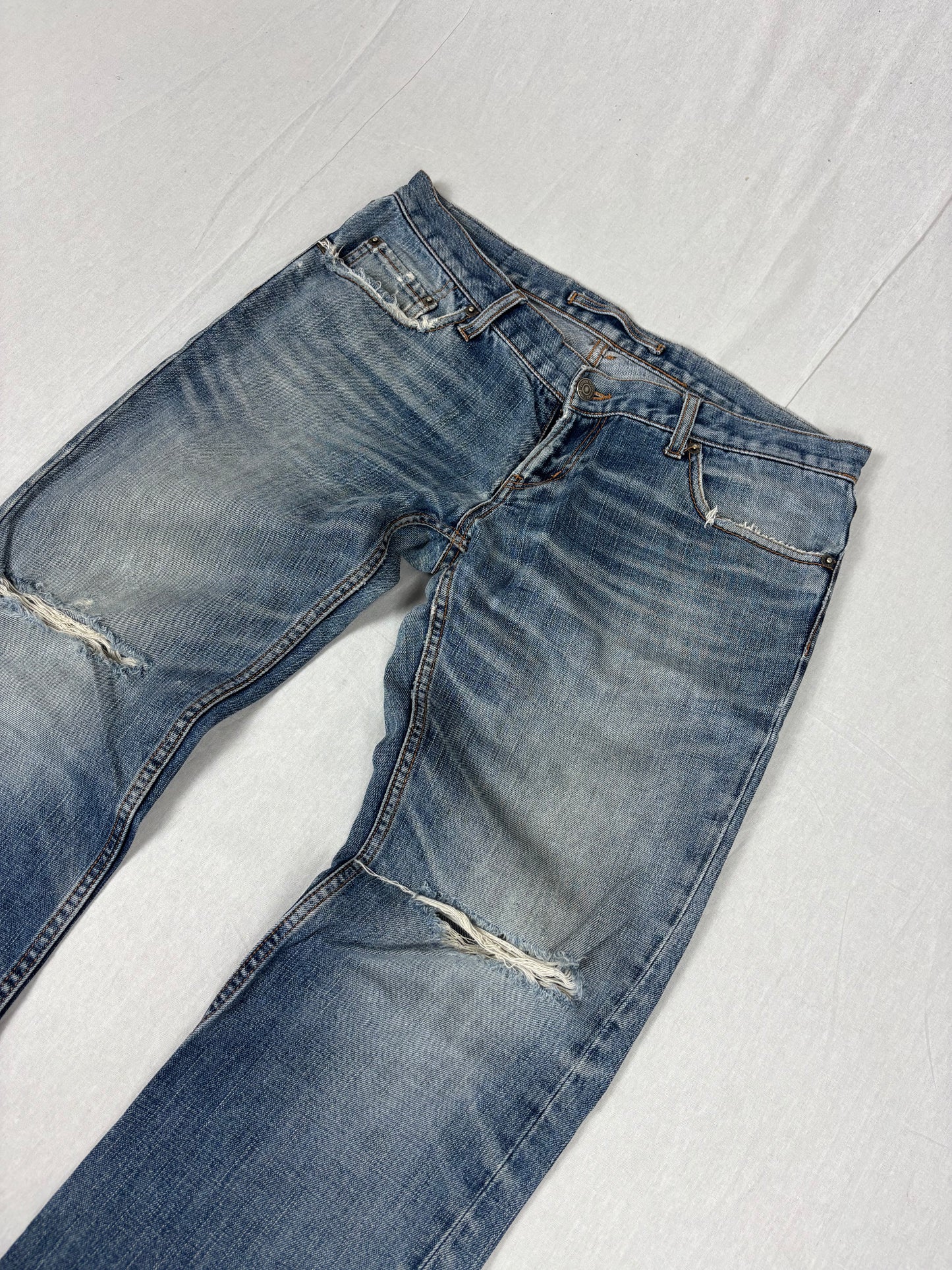 Ppfm distressed straight leg Jeans (w34)