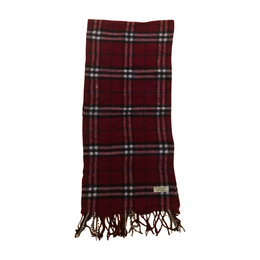 Vintage Burberry scarf red