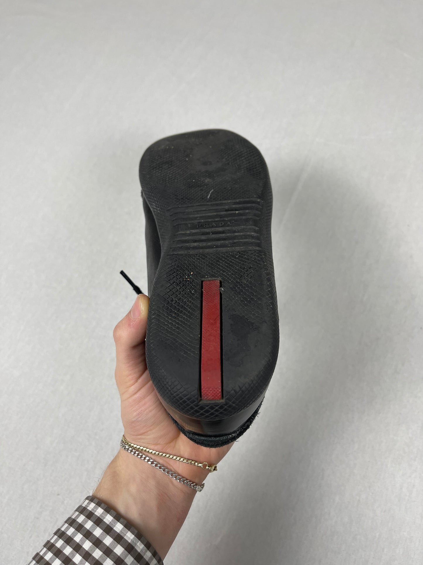 Vintage prada leather shoes (43)