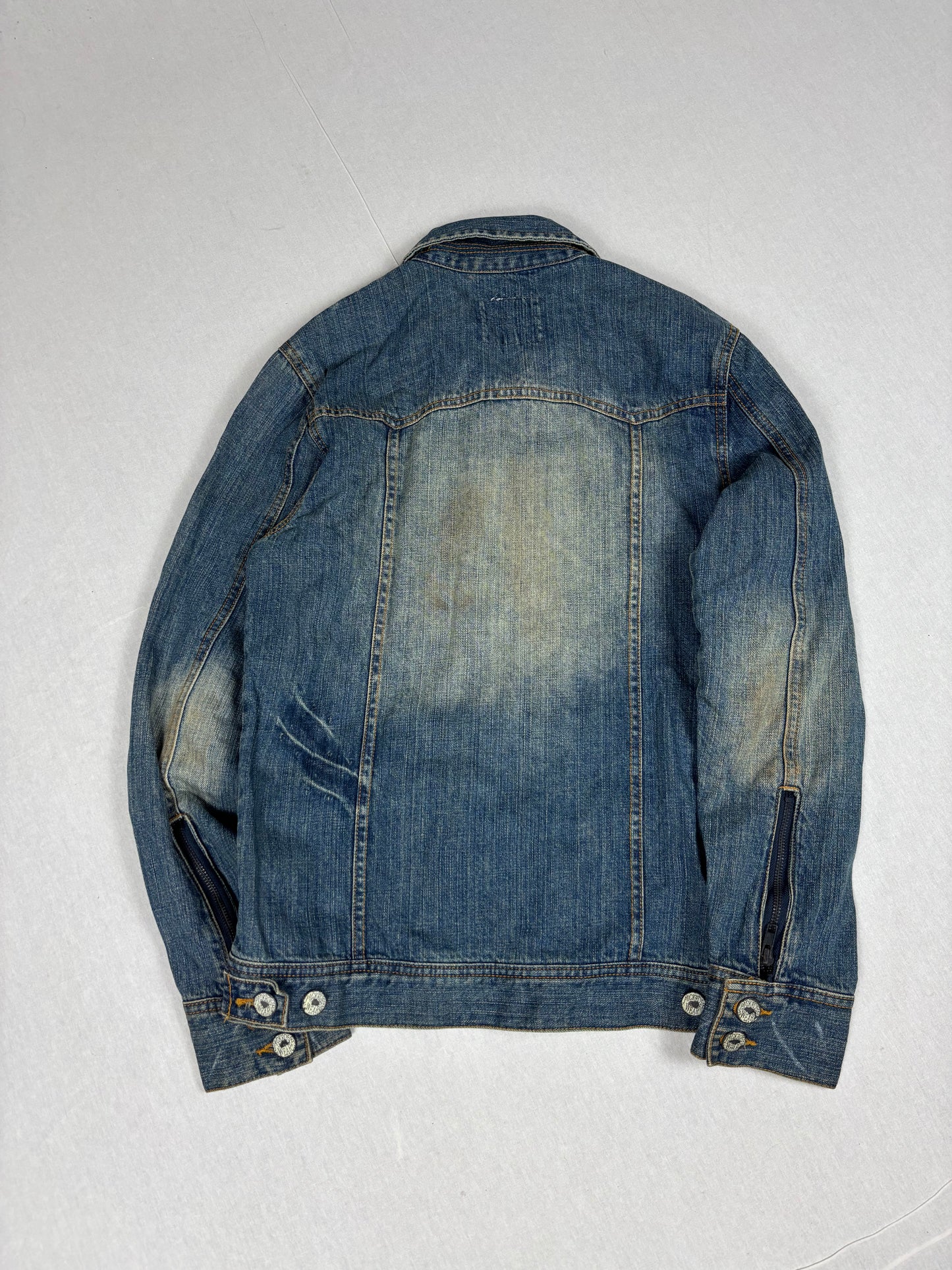 00s Jackrose faded ZIP denim Jacket (s/m)