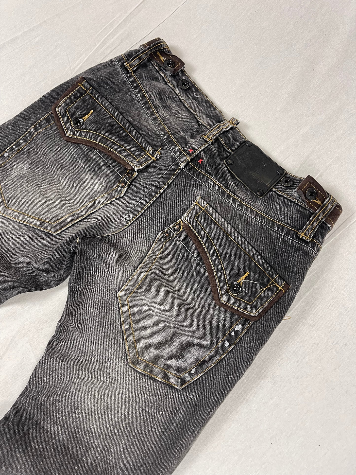 Semantic Design Multi zip bootcut denim (W32)
