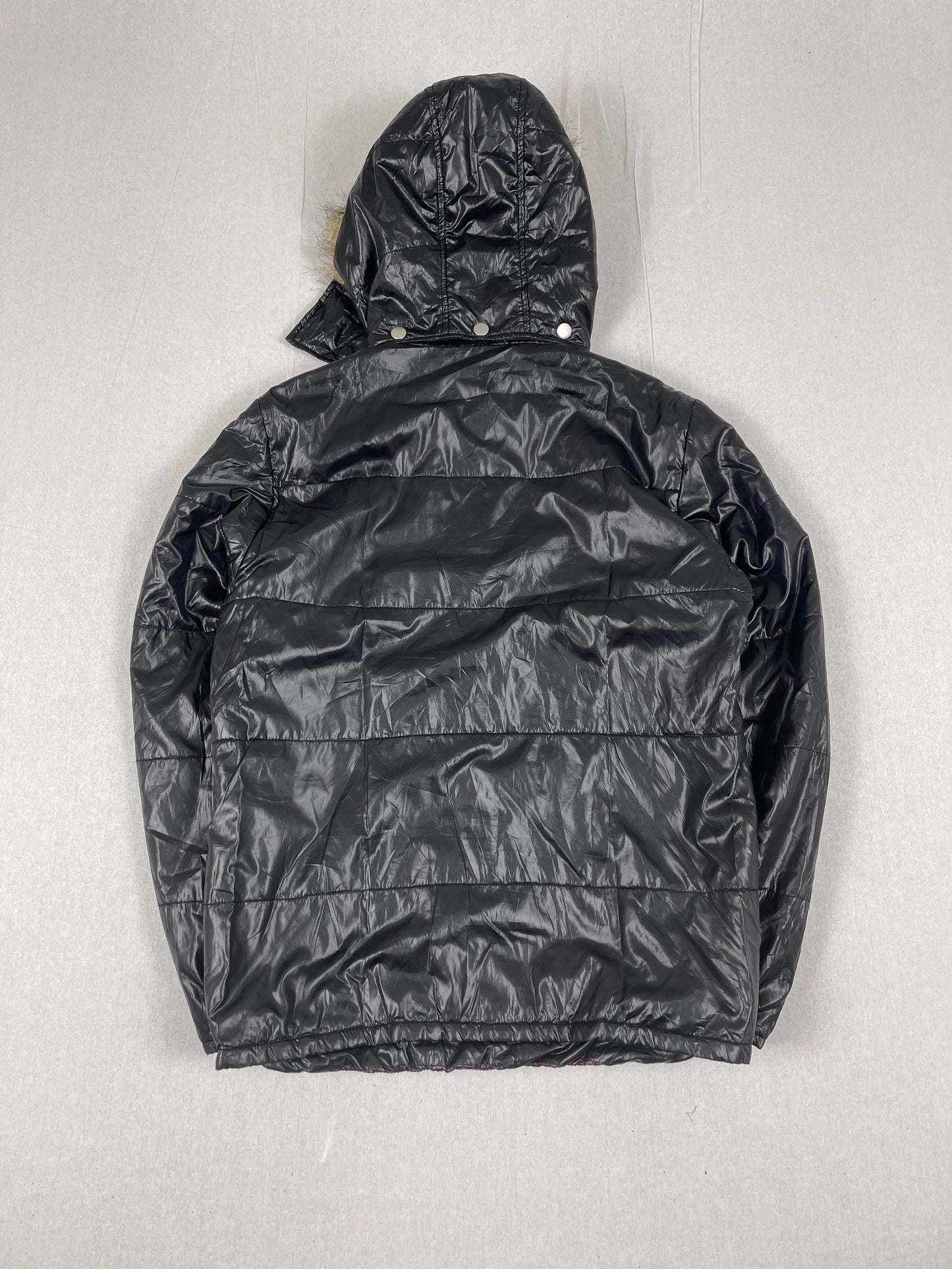 2000s Ppfm Puffer fur Jacket (M)
