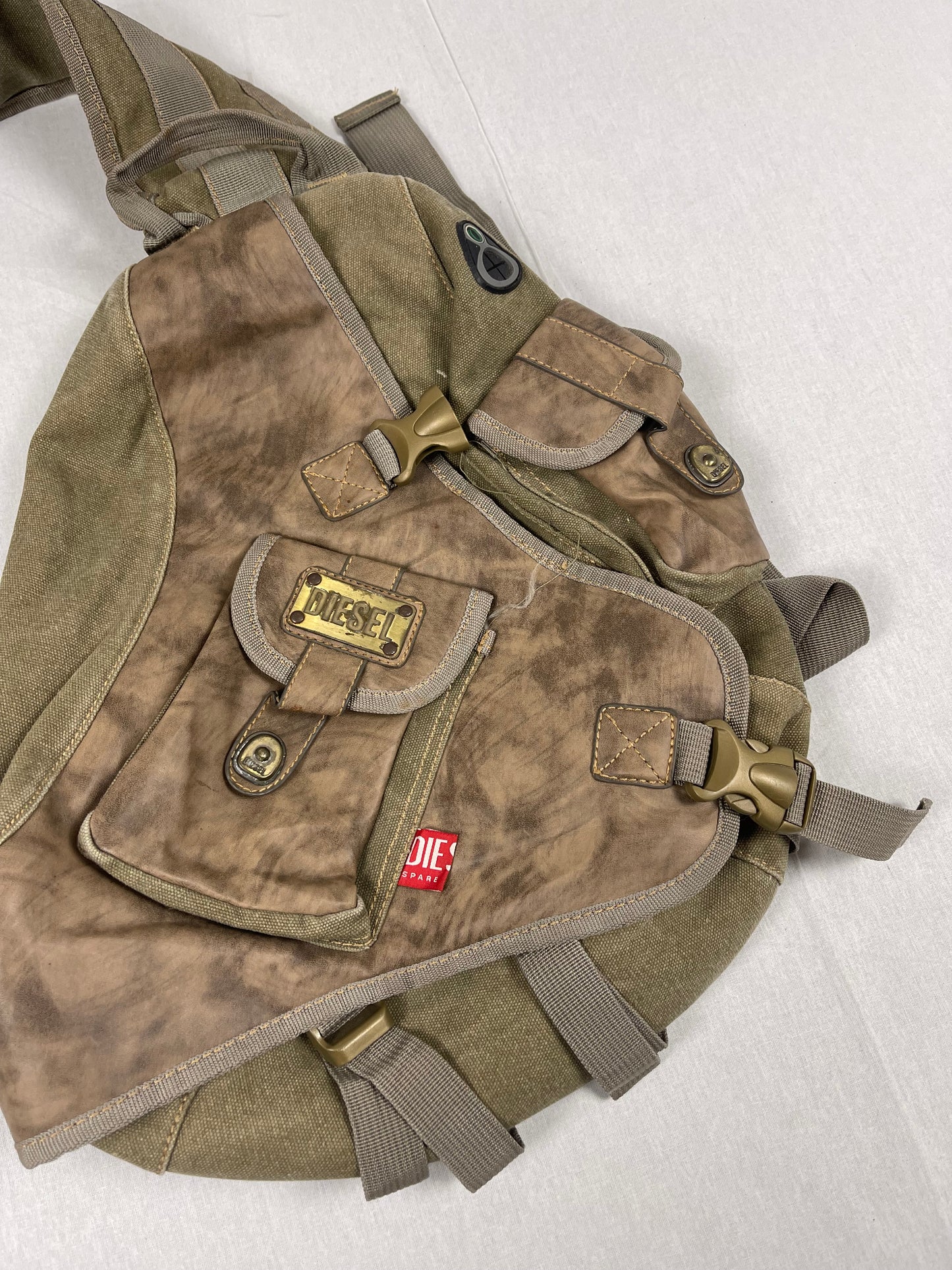 2000s Diesel Military sling bag