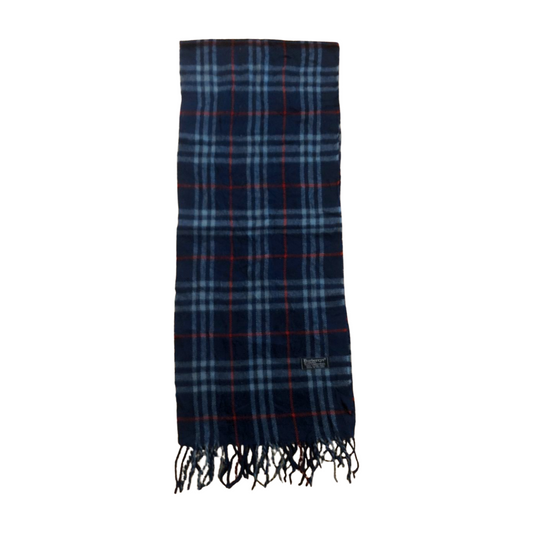 Vintage Burberry scarf blue