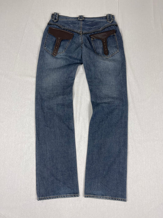 Schlussel leather Pocket Jeans (W32/ M)