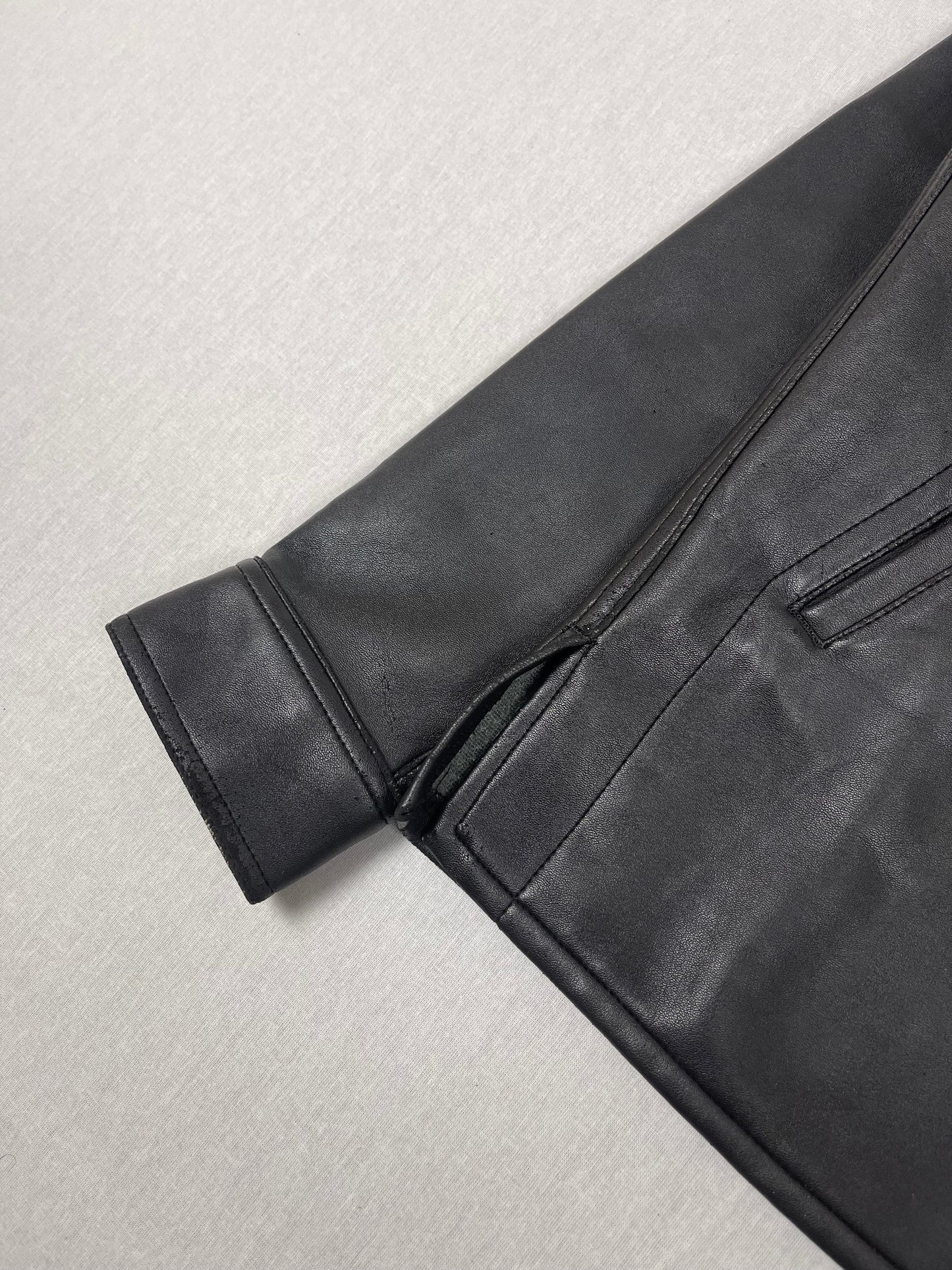 1990s Agnes Synthetic leather jacket (s)