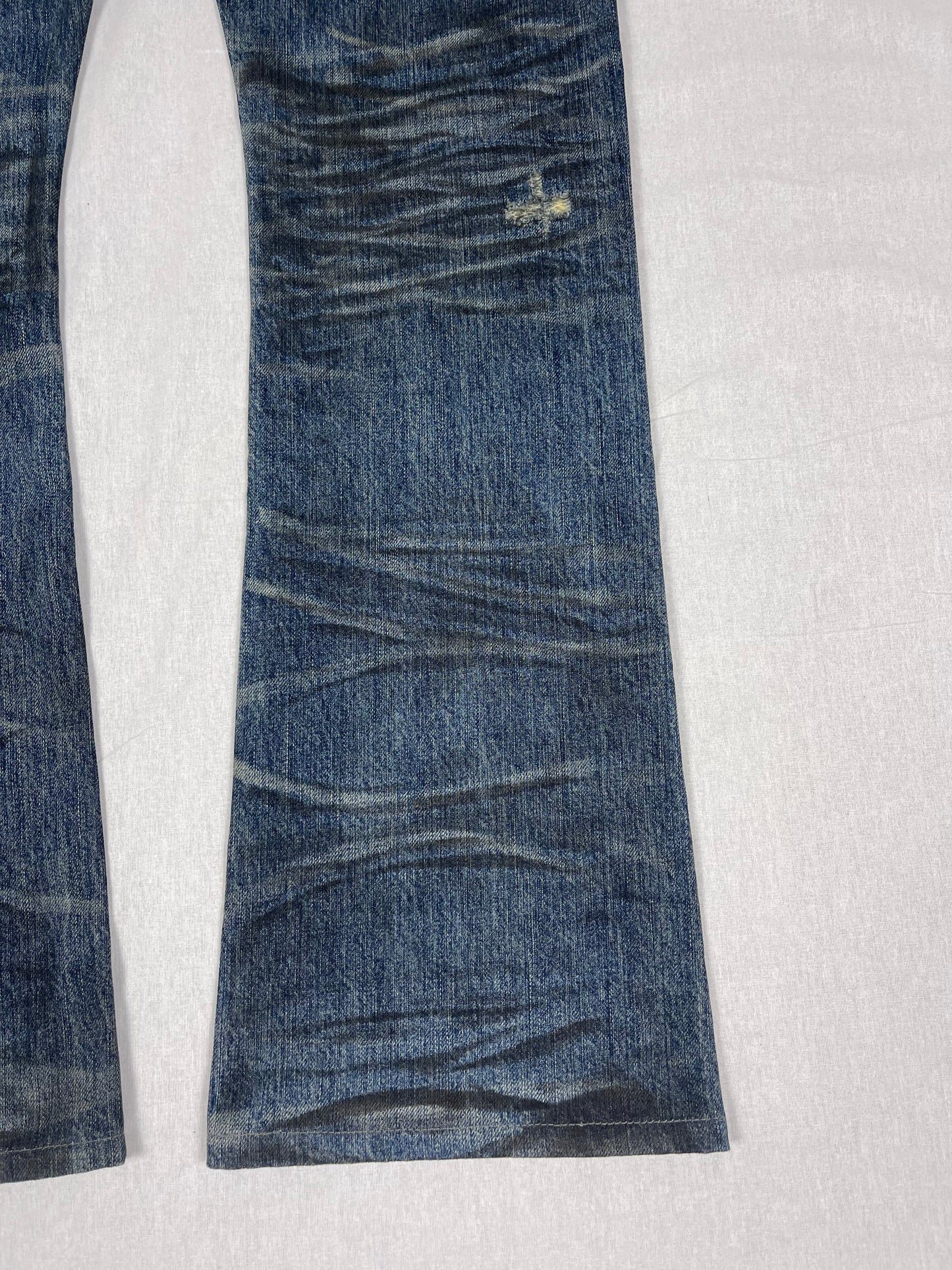 Japanese cavaria faded bootcut denim (W30/ M)