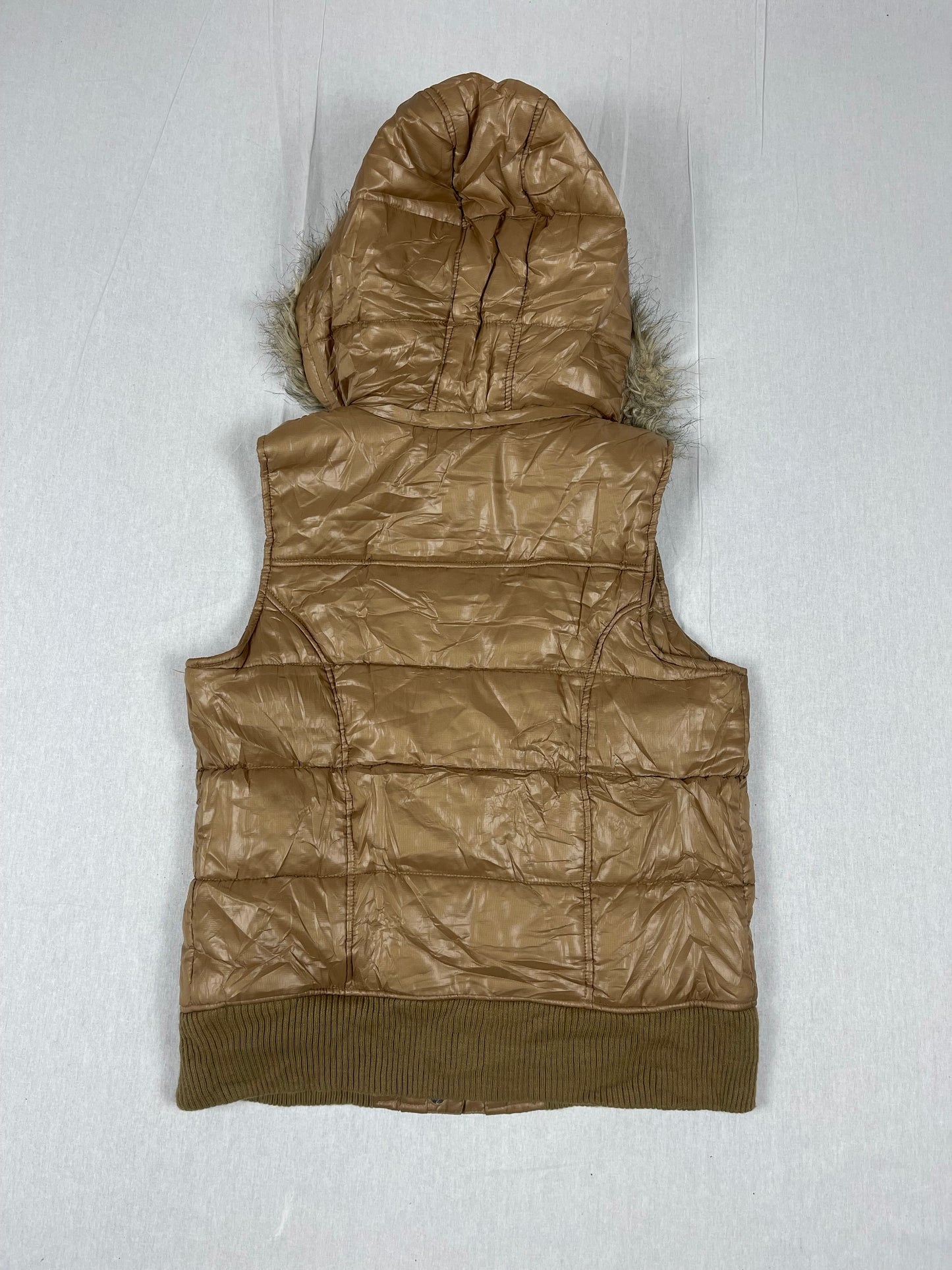 Y2k Weste mit fellkapuze Woman (s)