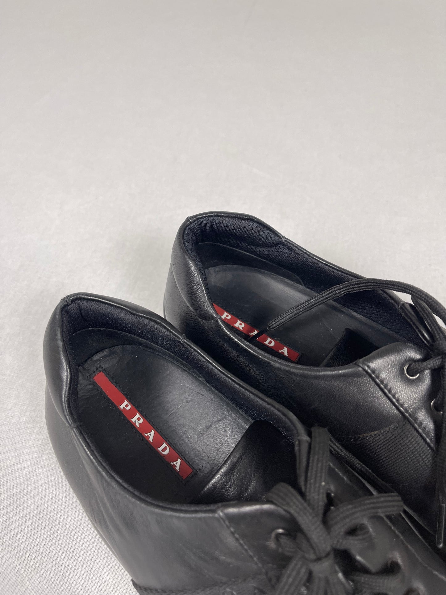 Vintage prada leather shoes (44)