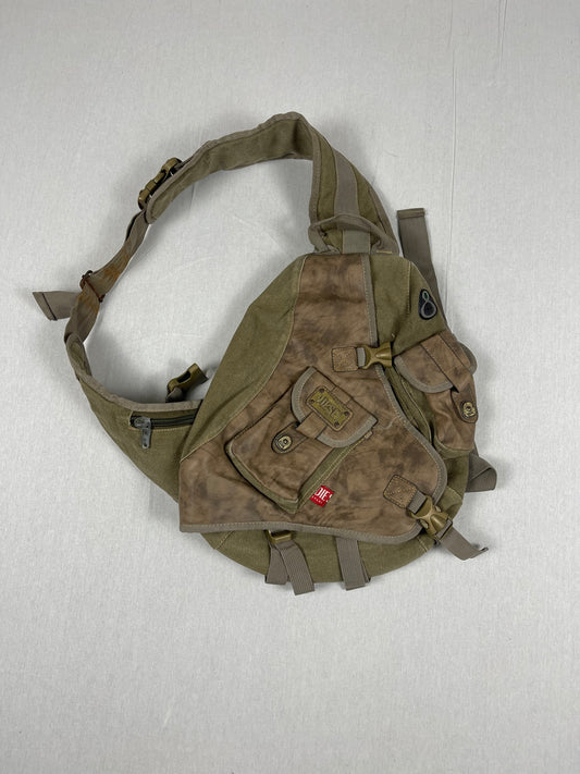 2000s Diesel Military sling bag