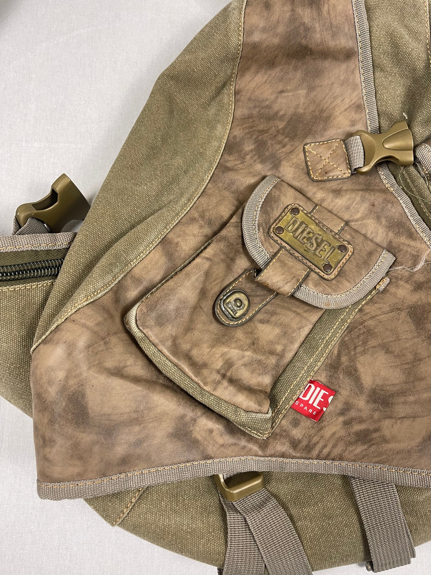 2000s Diesel Military sling bag