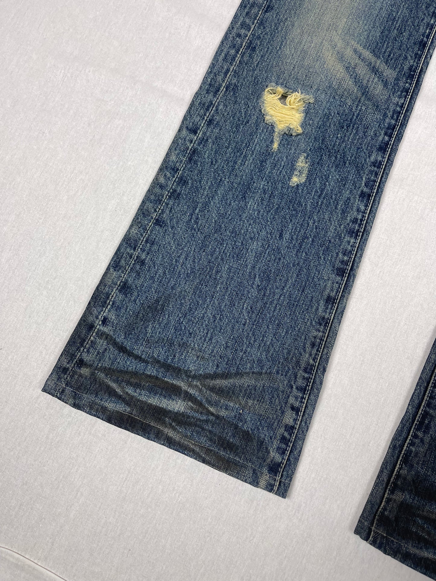 Japanese cavaria faded bootcut denim (W30/ M)