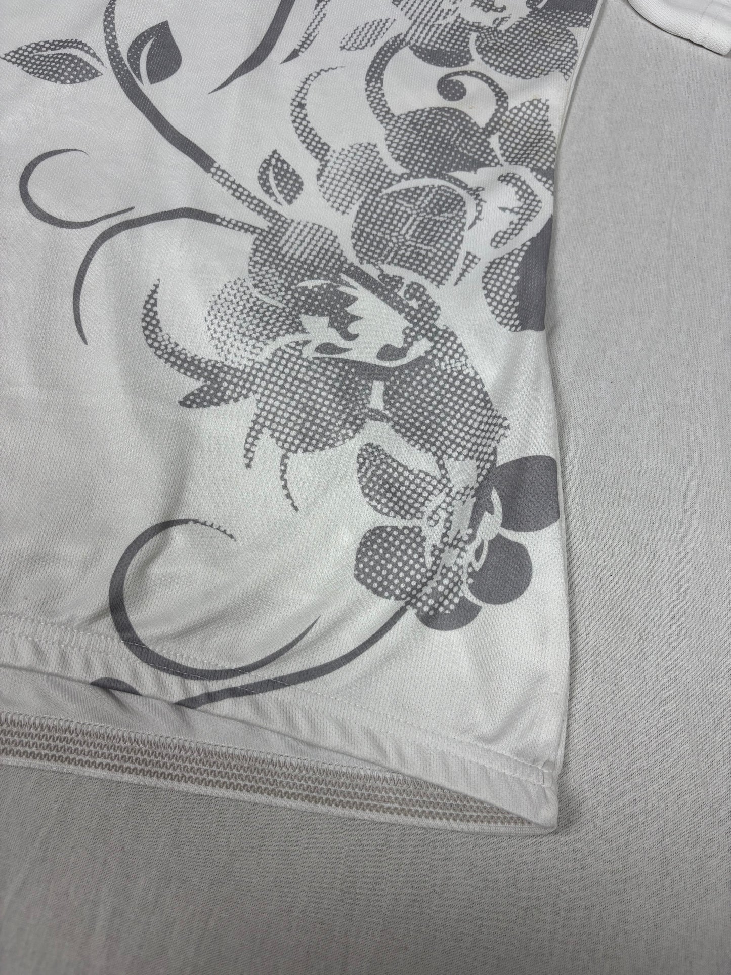 Floral half-zip shirt (m)